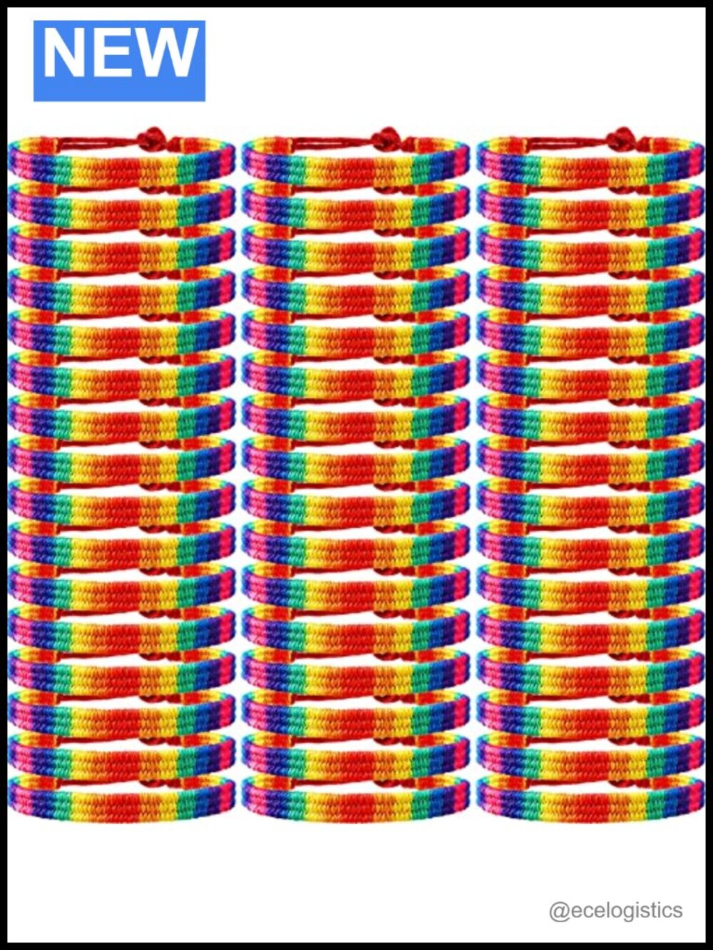 Handmade Braided Friendship Bracelet Adjustable Nylon Pride Wristband LGBTQ Gift